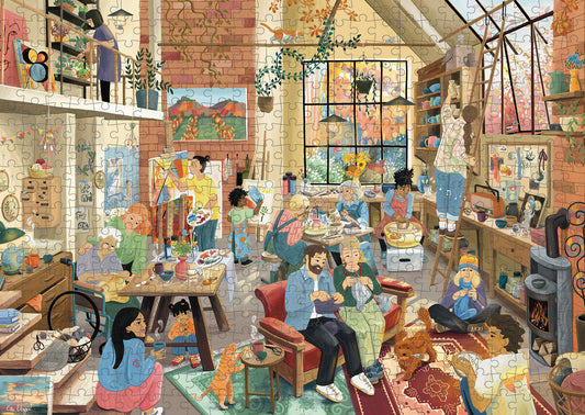 Handmade Studio – 1000 Teile Puzzle mit Hörbuch*
