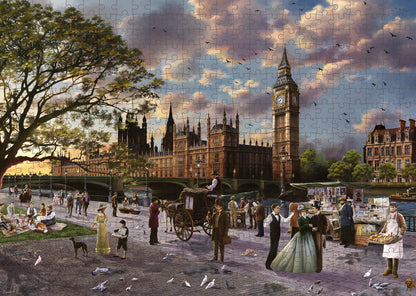 Junivia Viktorianisches London Puzzle: Puzzleraster-Ansicht von unserem London Puzzle mit Londonmotiv 