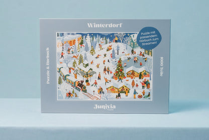 Winterdorf – 1000 Teile Puzzle mit Hörbuch*