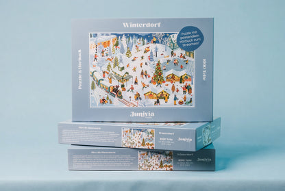 Winterdorf – 1000 Teile Puzzle mit Hörbuch*