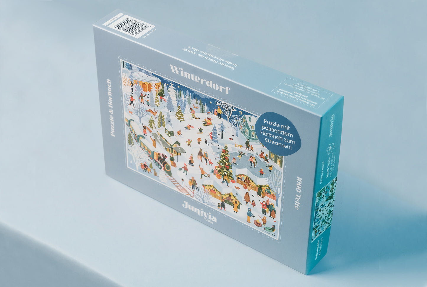 Winterdorf – 1000 Teile Puzzle mit Hörbuch*