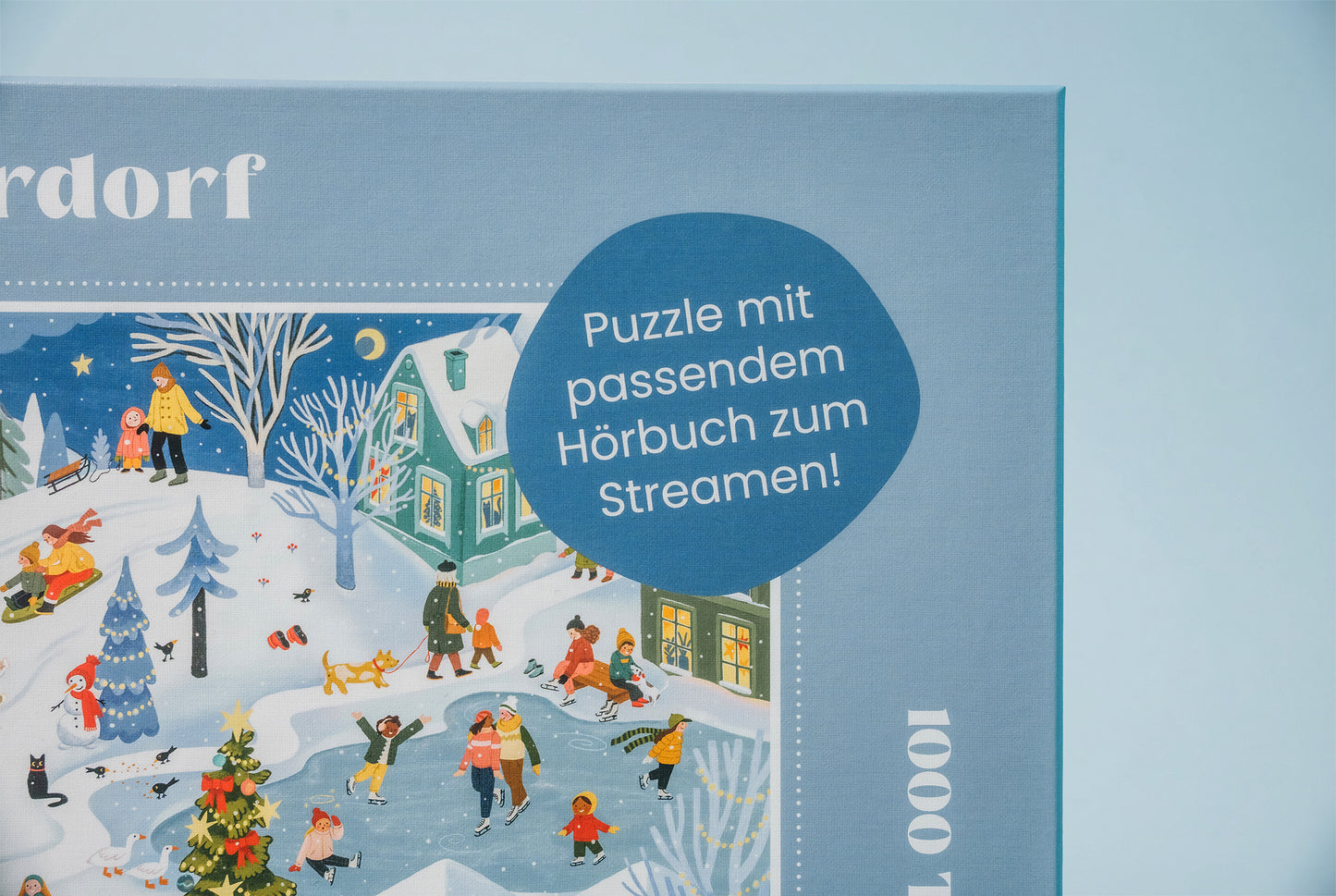 Winterdorf – 1000 Teile Puzzle mit Hörbuch*