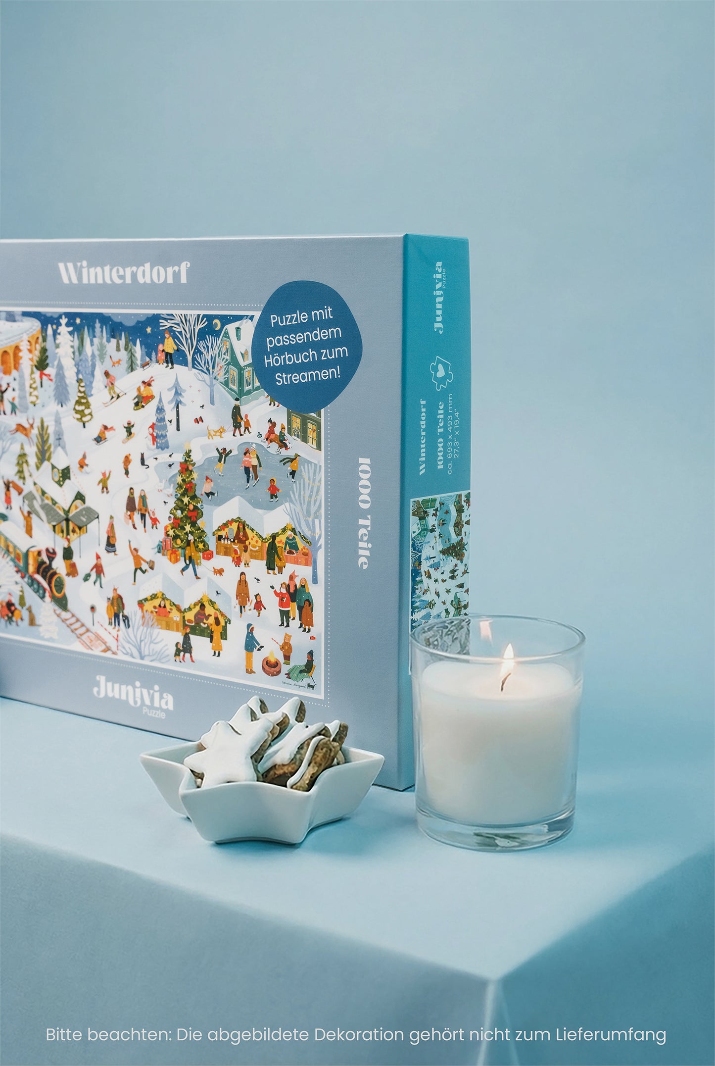 Winterdorf – 1000 Teile Puzzle mit Hörbuch*